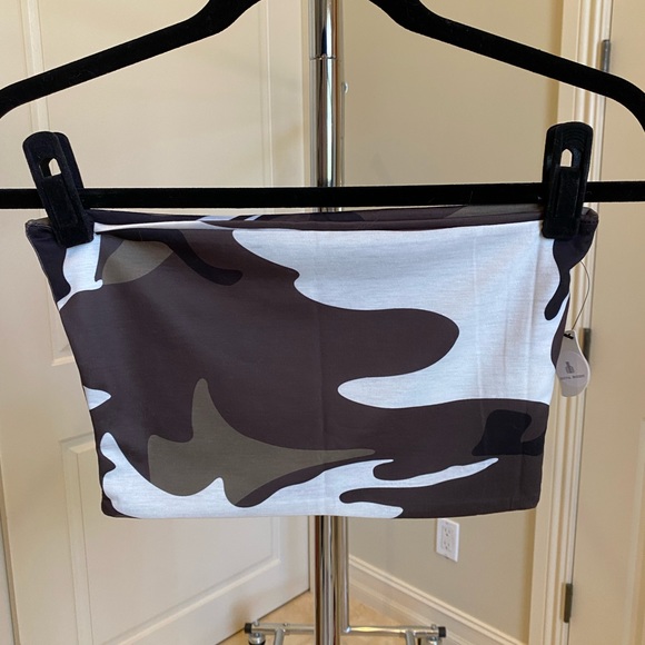 Camo crop tube top size medium large NWT - Picture 6 of 10